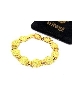 Versace Bracelet Medusa Gold Metal Medallion